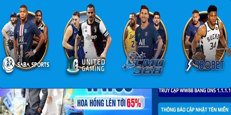 Hàng trăm lựa chọn cá cược hấp dẫn tại WW88