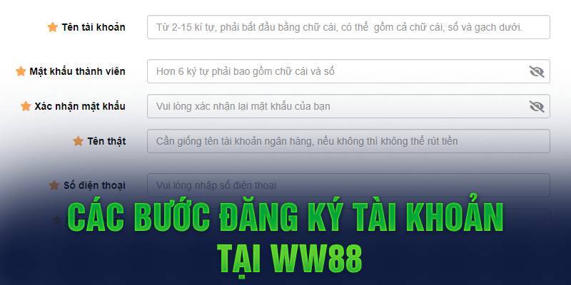 Đăng ký chơi cá cược thể thao WW88 đơn giản