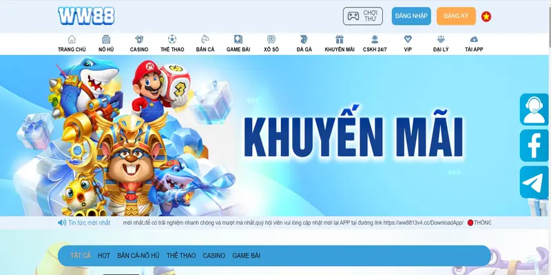 khuyến mãi casino WW88